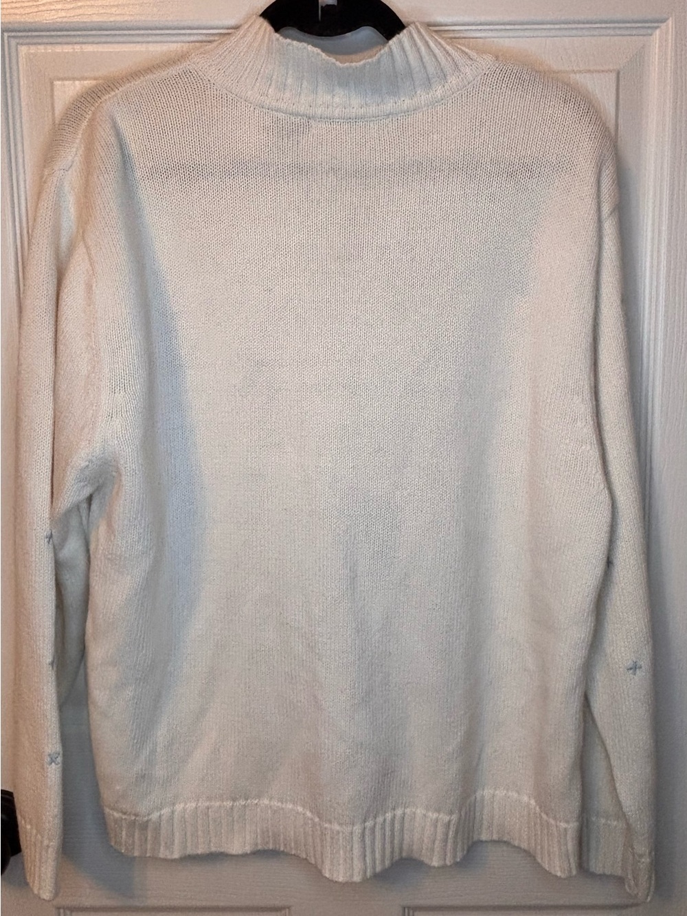 Vintage Crystal-Kobe Embroidered Ski Sweater Cardigan XL 90s Alpine Winter Full - Picture 4 of 9